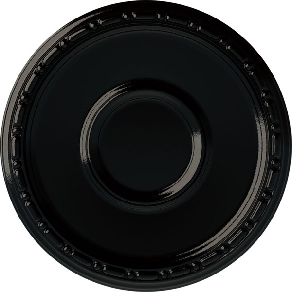 Ekena Millwork Medea Ceiling Medallion (Fits Canopies up to 5 1/2"), Hand-Painted Black Pearl, 16 1/2"OD x 1 1/2"P CM16MDBPS - main